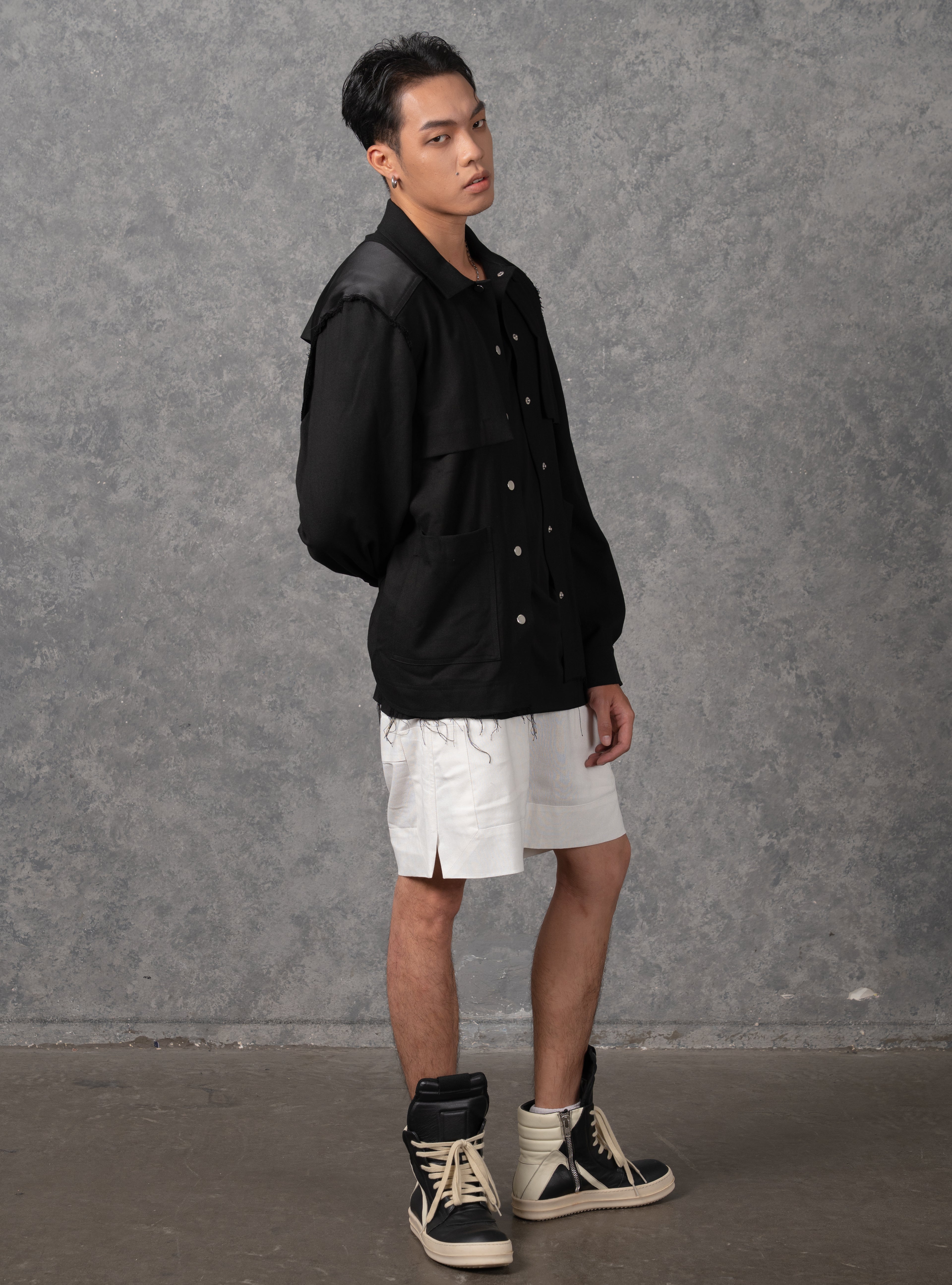 Oversized Signature Shirt Jacket