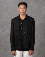 Oversized Signature Shirt Jacket