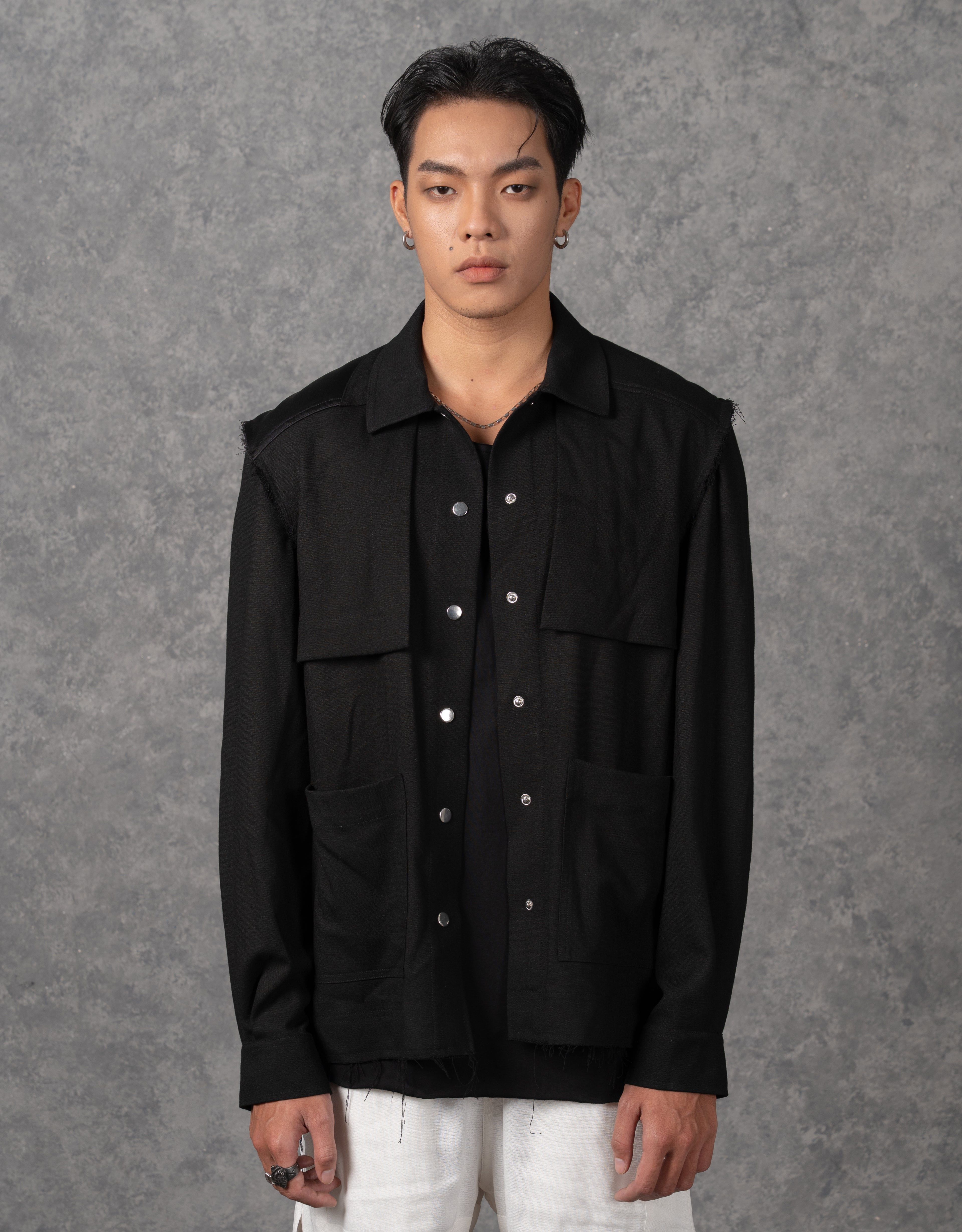 Oversized Signature Shirt Jacket