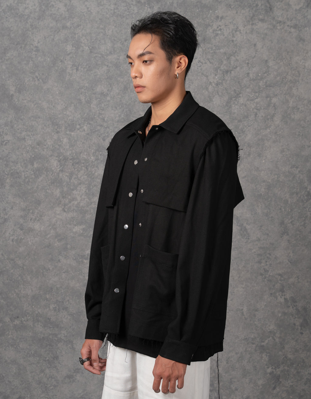 Oversized Signature Shirt Jacket
