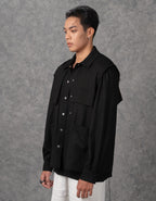 Oversized Signature Shirt Jacket