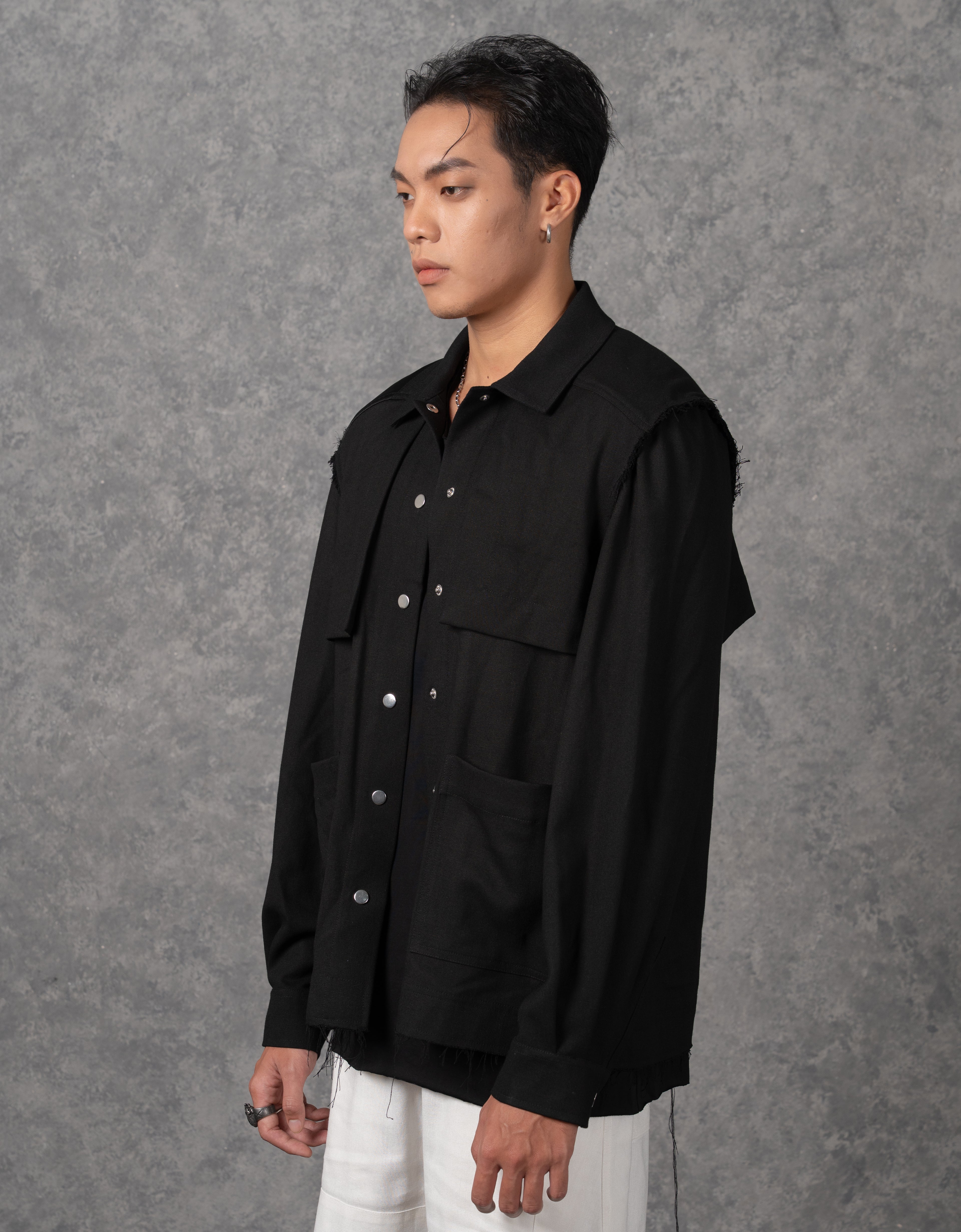 Oversized Signature Shirt Jacket